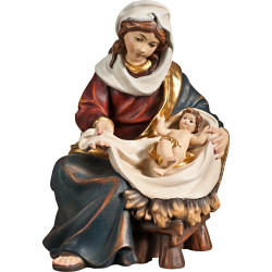 María sentada con Niño Jesús